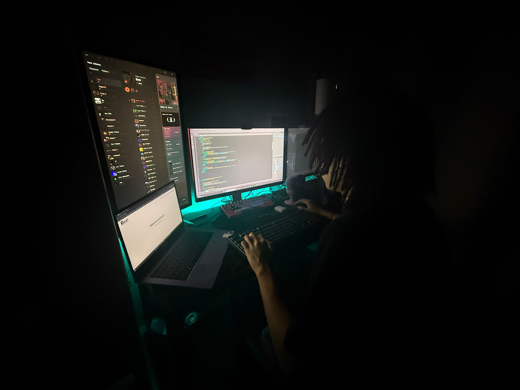 Website preview on a laptop